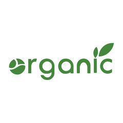 Organic Foods Label Logo Design. Organic Vector