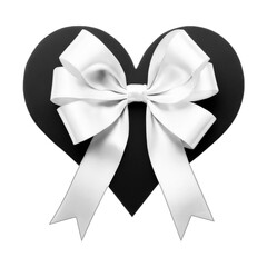 Satin ribbon heart for wedding and anniversary celebrations