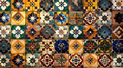 Colorful Moroccan tile patterns and mosaics