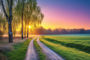 winter landscape in the mountains