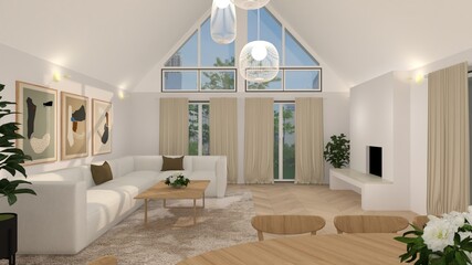 Interior Design with Realistic Render