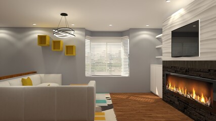 Interior Design with Realistic Render