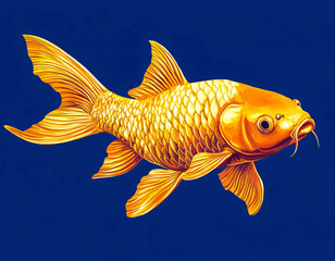 Golden Koi Fish