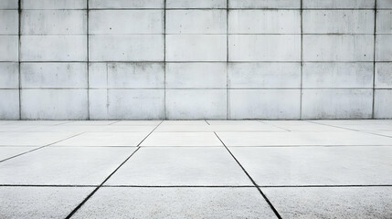 Fototapeta premium White Concrete Wall and Floor Background