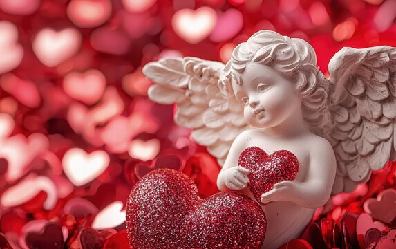 Saint Valentines Day cupidone background