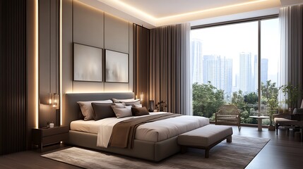 Modern bedroom interior design