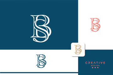 BS, SB, B, S, Abstract Letters Logo Monogram