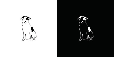 very simple animal logo vector