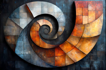 Obraz premium Art that follows the golden ratio