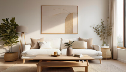 Fototapeta premium living room of a beautiful house