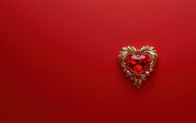 Saint Valentines Day red background