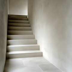Naklejka premium Modern Minimalist Staircase Illustration
