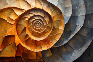 Fototapeta premium Art that follows the golden ratio