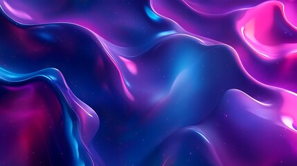 Obraz premium Vibrant Abstract 3D Render: Fluid Neon Colors Swirling Dynamically. AI Generated