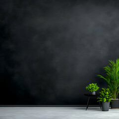 Dark Abstract Background, Plants