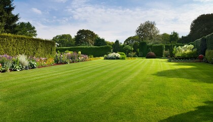 English garden in spring