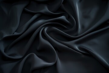 Fototapeta premium A moody and dramatic shot of a dark fabric
