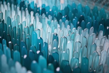 Fototapeta premium abstract background composed of various shades of teal and turquoise colored glass