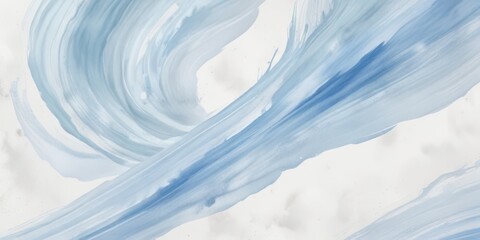 Obraz premium Swirling pastel blue and white watercolor texture, wallpaper, white, seamless