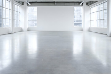 Fototapeta premium Empty Room Polished Floor Illustration