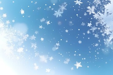 christmas background with snowflakes
