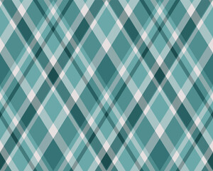 Argyle pattern of geometric rhombus. Harlequin check wallpaper design. Classic diamond shaped textile material for web background, print fabric clothing, sweater, wrapping paper, gift card, invitation