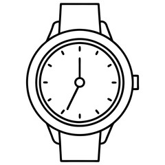 Minimalist Line Art Watch Design Sleek Dial & Clean Straps