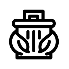 trashbin leaf icon