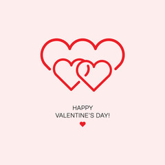 Happy Valentines Day Template Design,