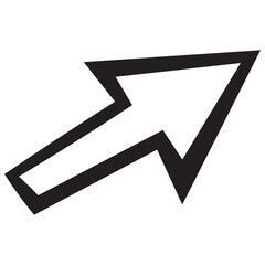 Straight Upward Arrow Handdrawn Doodle