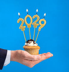 Candles number 2029 for happy new year - New Year's Eve Celebration