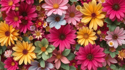 Fototapeta premium Vibrant floral backdrop, perfect for design projects, background,beautiful,photography