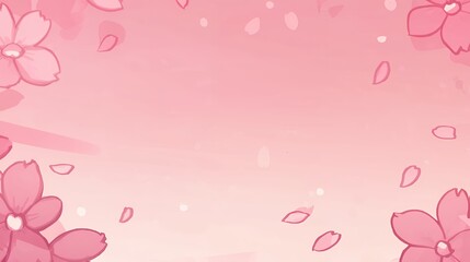 Pink Blossom Dream: A Delicate Springtime Illustration