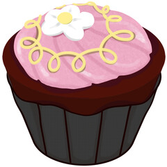 cupcake with icing