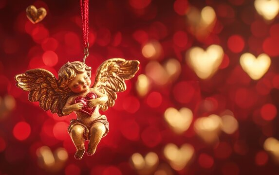 Saint Valentines Day cupidone background