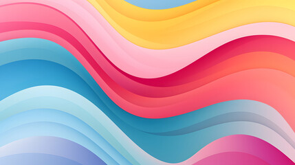 Digital retro colorful waves abstract background