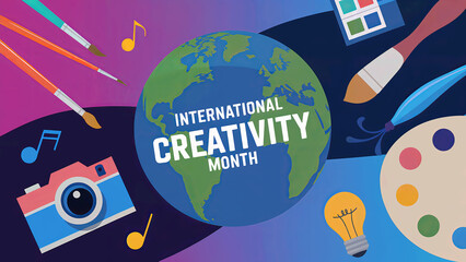 Celebrating International Creativity Month with Art Tools, Music, and Innovative Ideas