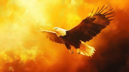 Eagle abstract background