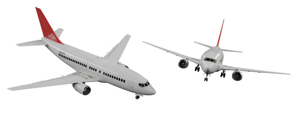 Airplane isolated on white