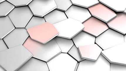Naklejka premium Abstract Hexagon Pattern Modern Geometric Background Design