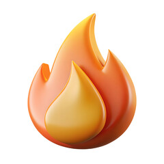 Cartoon flame/fire icon
