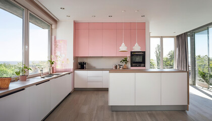Fototapeta premium a beautifully designed kitchen