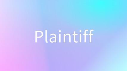 Plaintiff のグラデーション背景イラスト