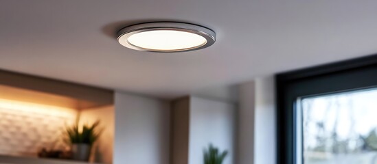 Modern sleek silver LED downlight fixture for elegant energy-efficient ceiling illumination in contemporary interiors