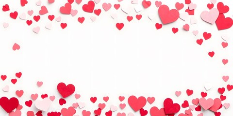 valentine background with hearts