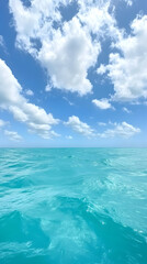 Fototapeta premium Serene ocean waves tropical paradise nature photography clear blue waters aerial view calm and tranquil vibes