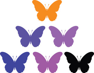 Colorful butterfly vector illustration, perfect for creative projects