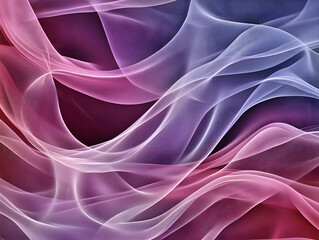 Obraz premium Flowing abstract waves digital art colorful patterns soft lighting aesthetic design concept