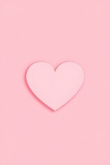 Pink background with pale pink heart shape. Suitable for Valentines Day, love, romance, greeting cards, invitations, and social media posts.