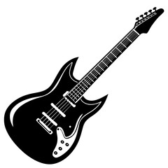 electric guitar isolated on white